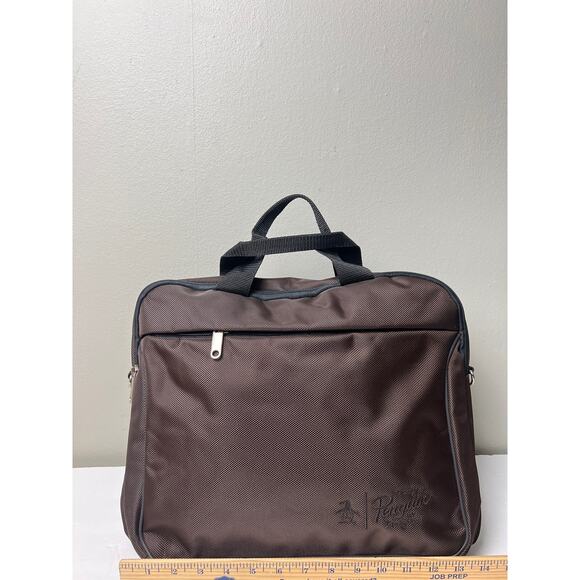 Sale! Original Penguin Laptop Messenger Bag with Shoulder Strap brown - Picture 9 of 11